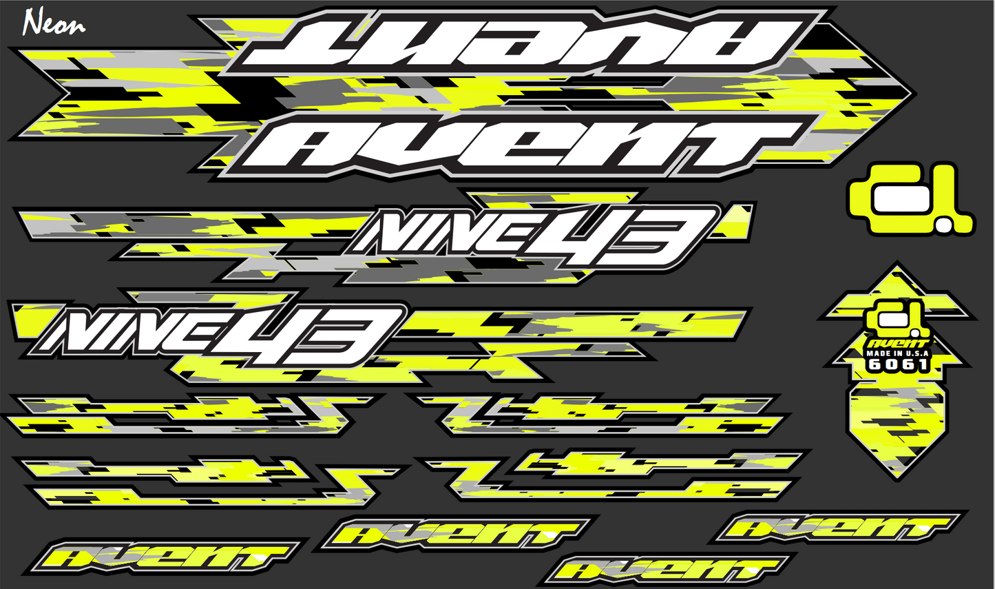 NINE43 FRAME DECALS SET