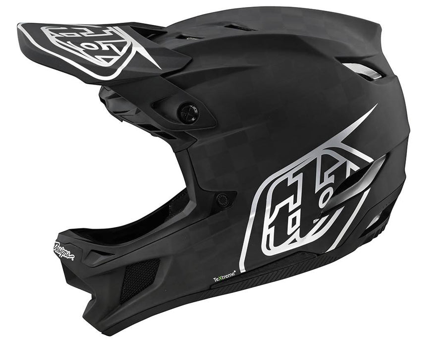 TLD CARBON HELMET STEALTH BLACK SILVER MIPS TECHNOLOGY