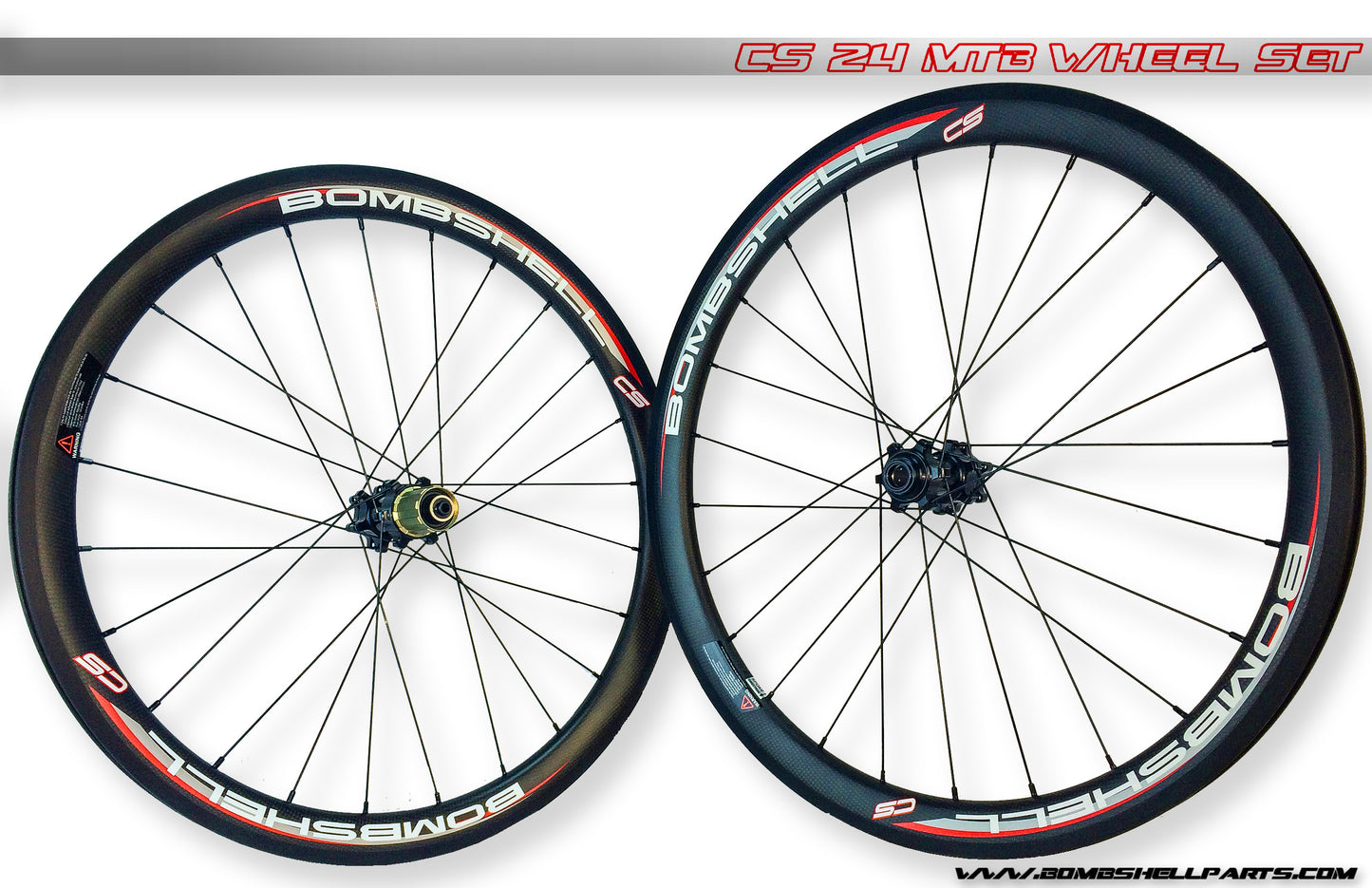 Bombshell 24" MTB CARBON CS wheelset