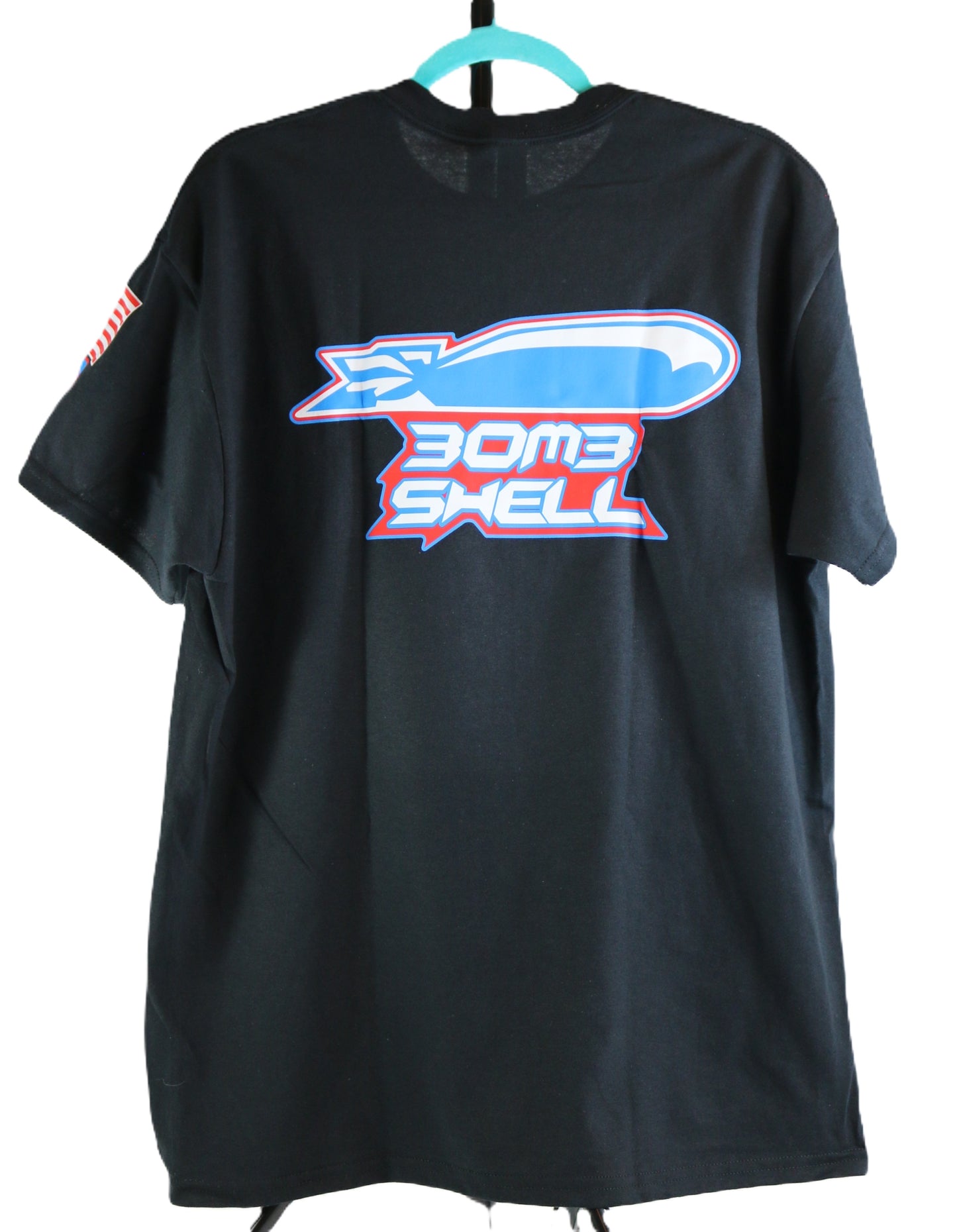 Men's Black T-Shirt BLUE BOMBSHELL Logo