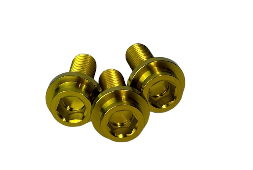 Bombshelll titanium bolts for square taper cranks