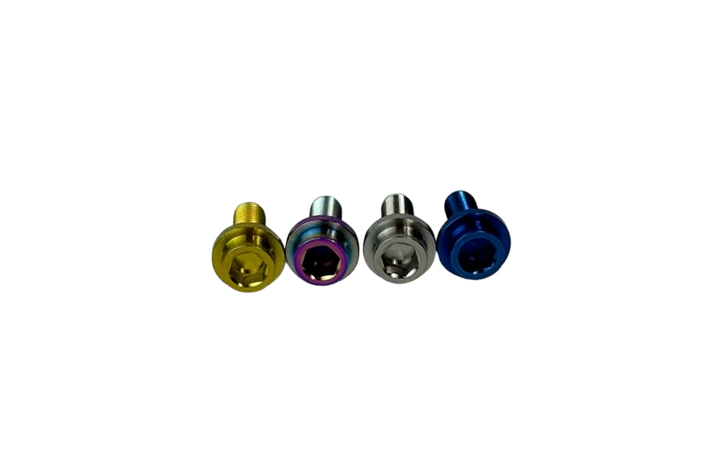 Bombshelll titanium bolts for square taper cranks