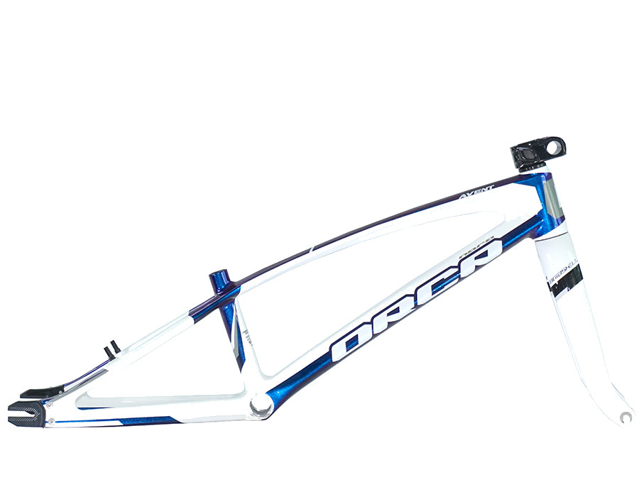 ORCA 2022 CARBON FRAME AND FORK SET  -  WHITE / CHAMELEON