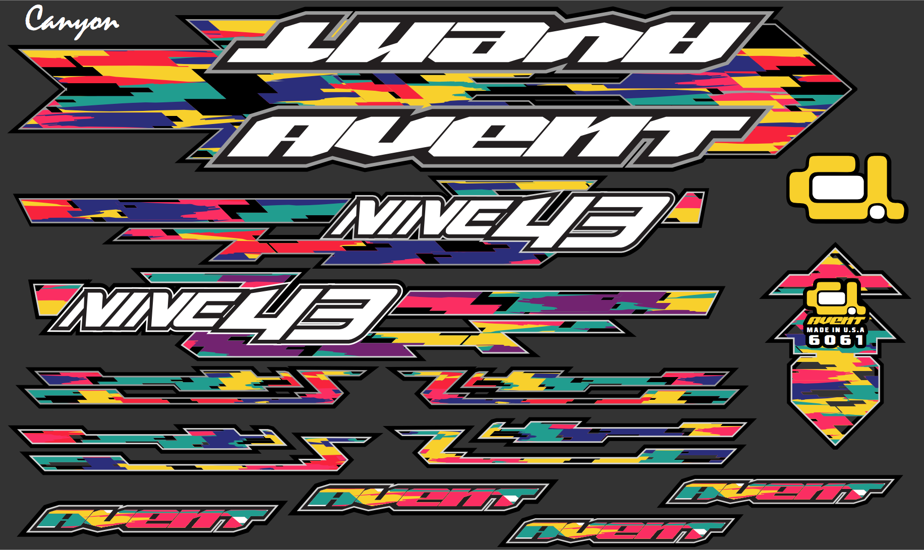 Kit decals stickers BMX MBK Cherry Picker Kit decals stickers BMX MBK Cherry Picker